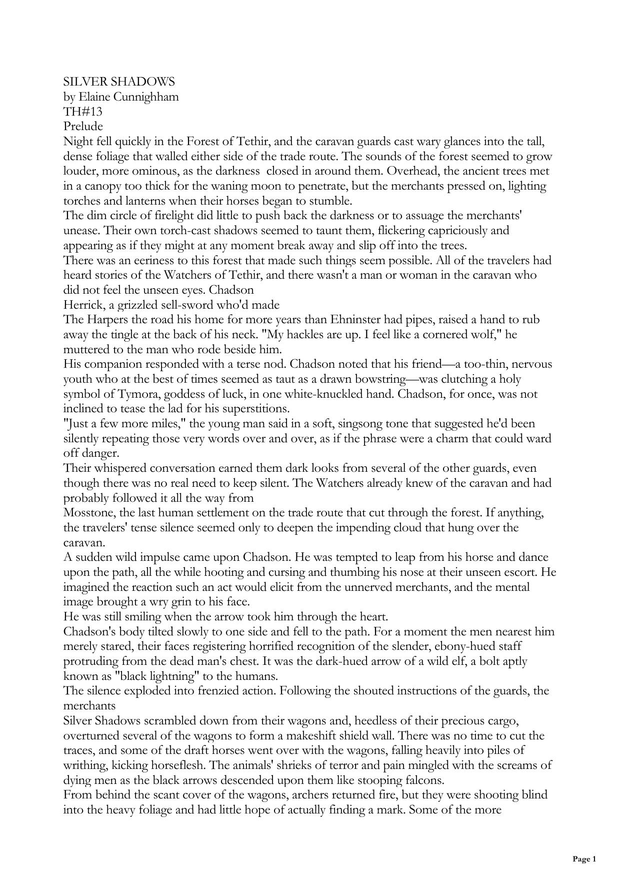 The Harpers 13 - Silver Shadows