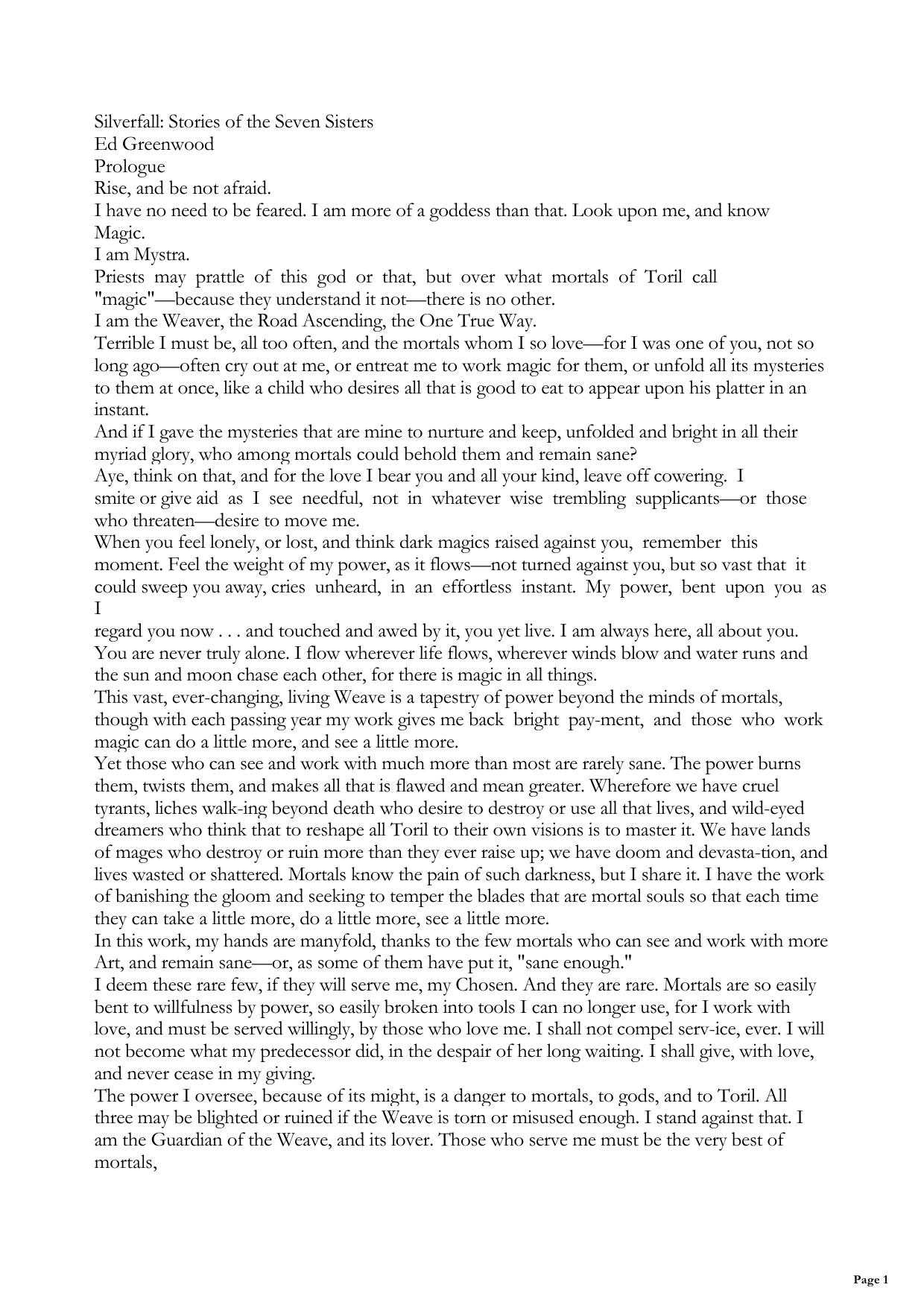 Stories Of The Seven Sisters