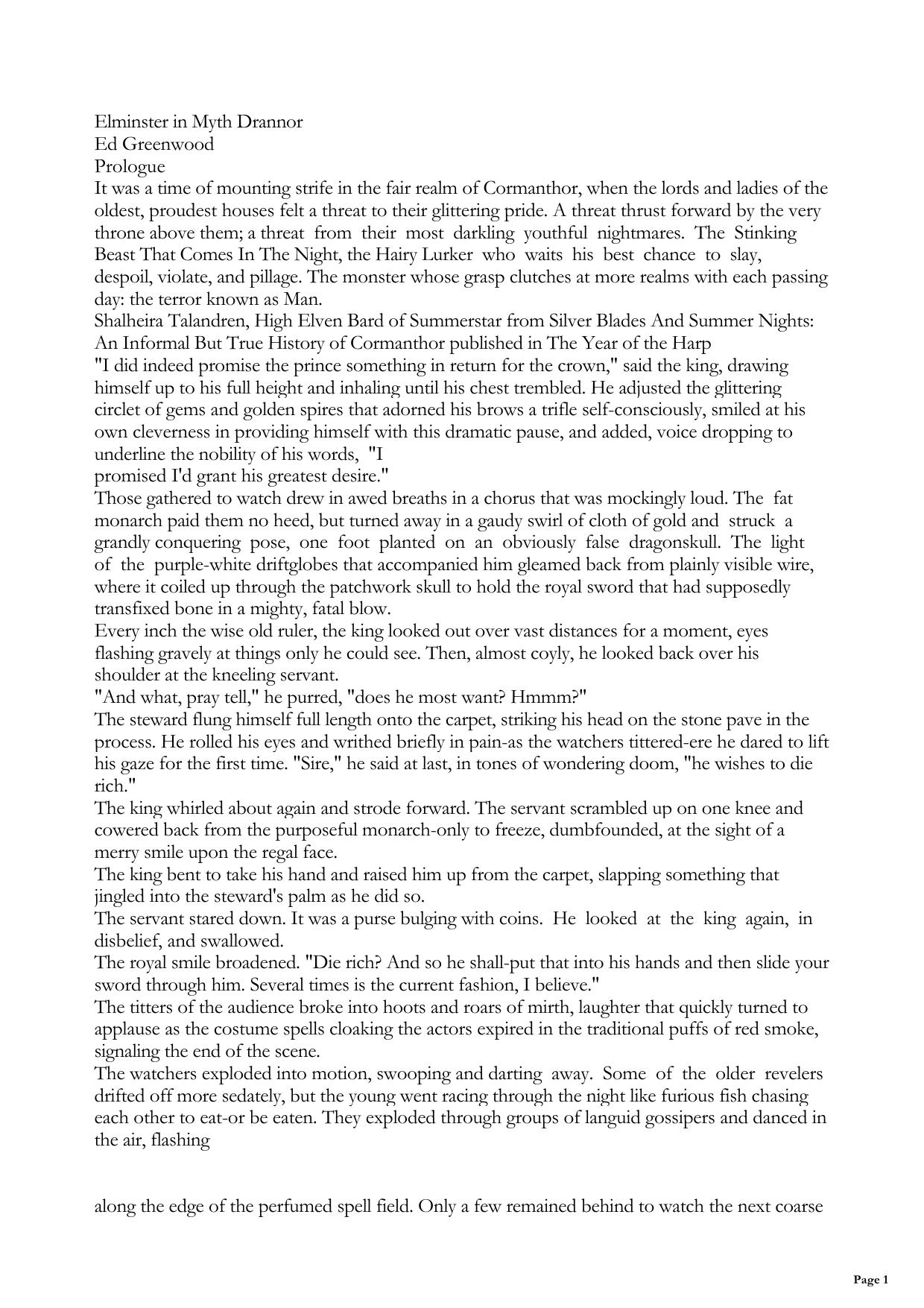 Elminster 2 - Elminster In Myth Drannor