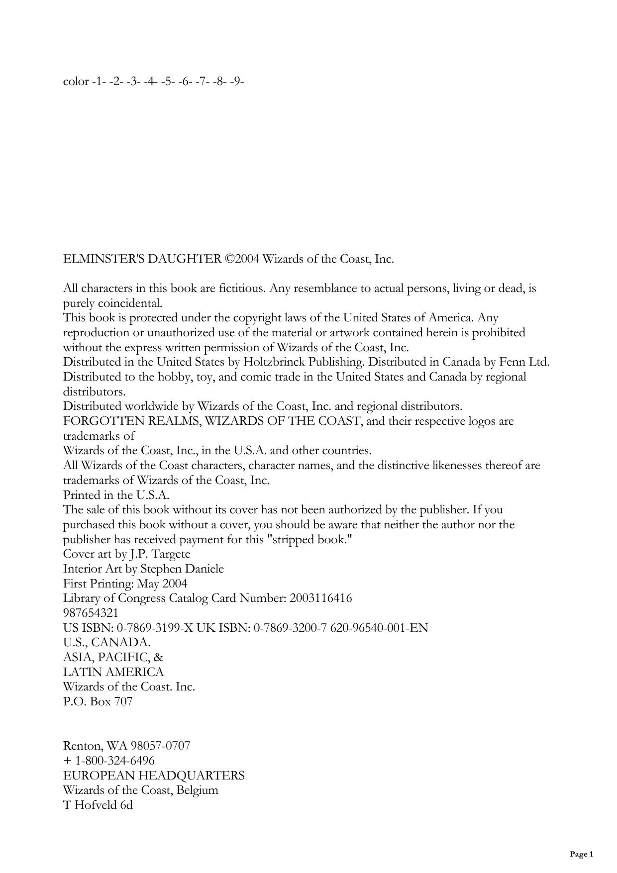 Elminster's Daughter