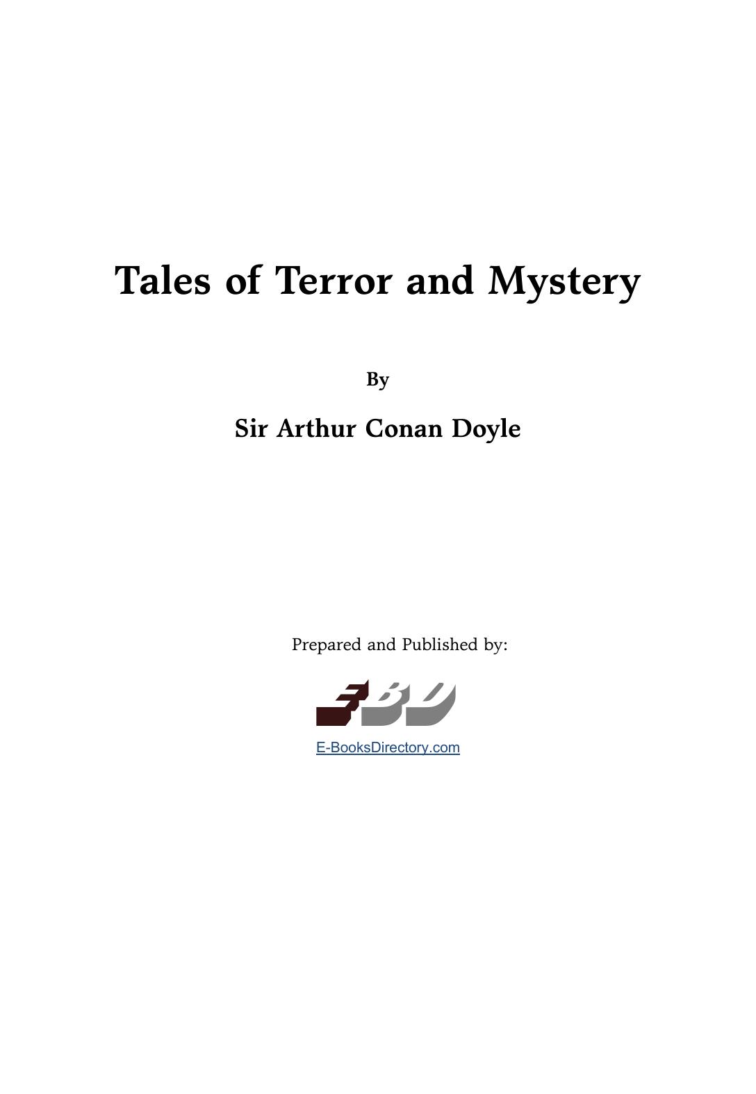 Tales of Terror and Mystery
