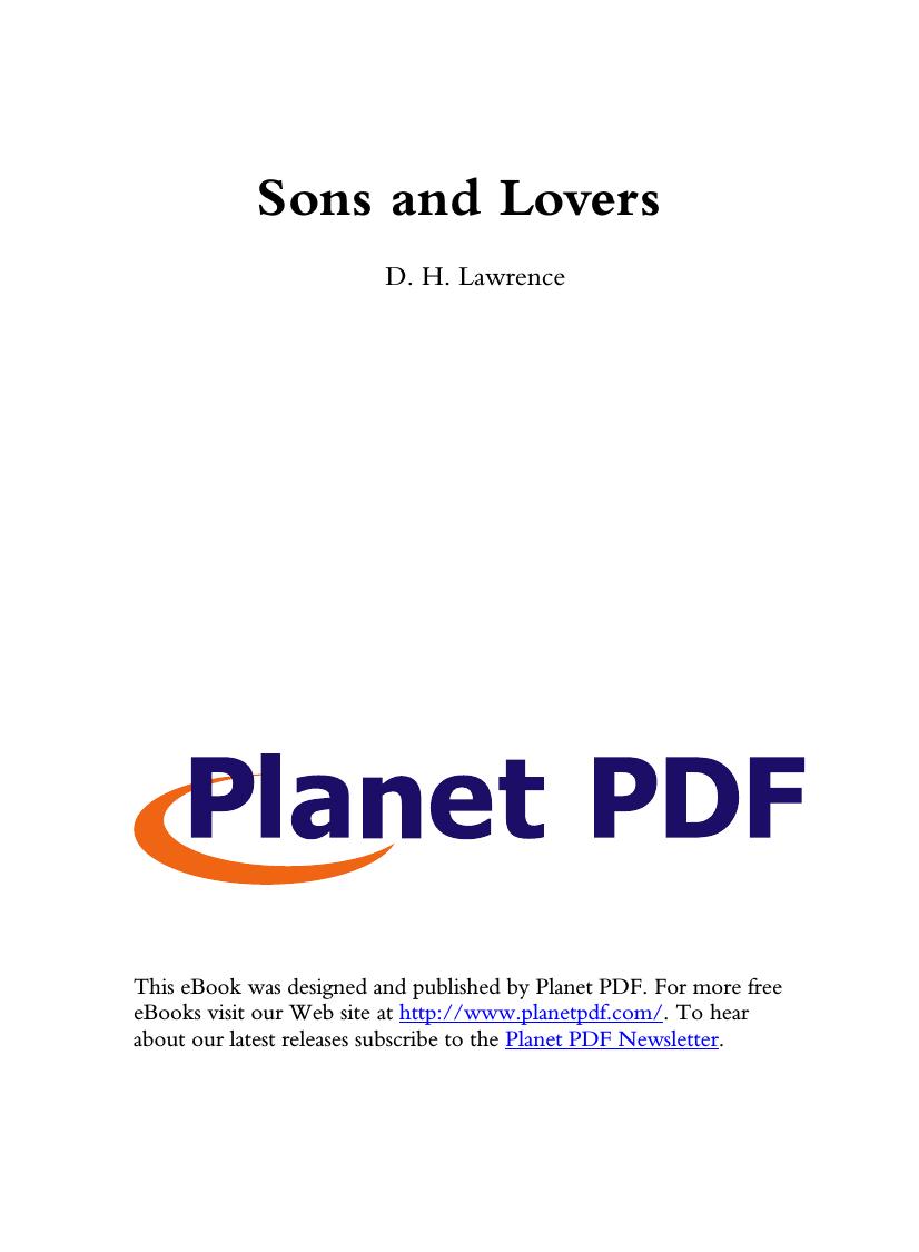 Sons and Lovers