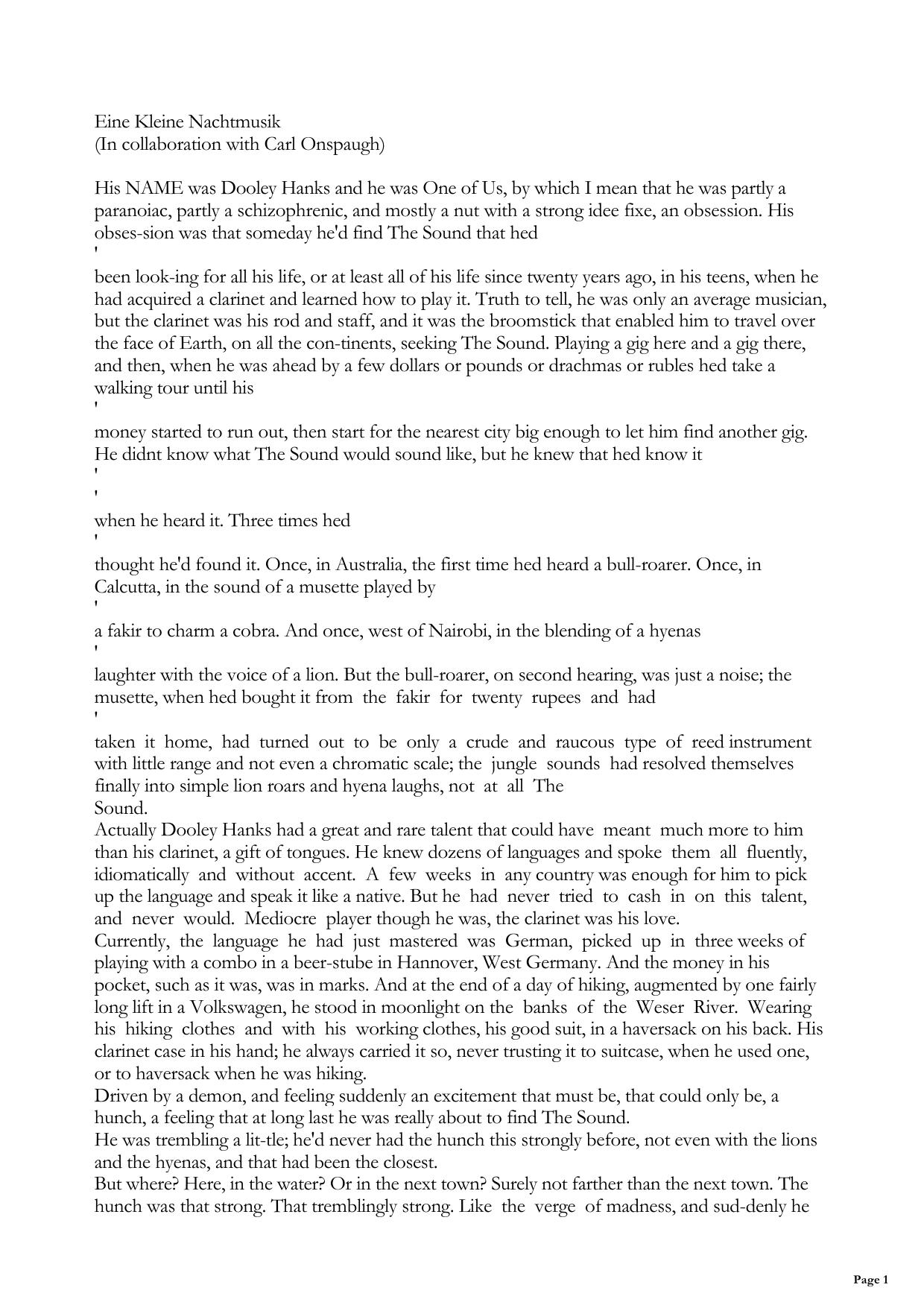 Eine Kleine Nachtmusik