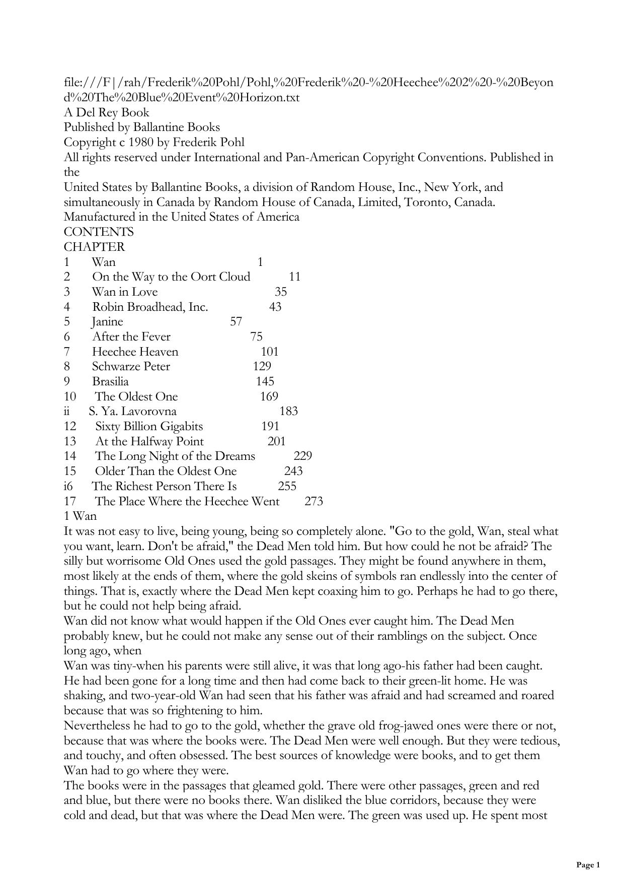 Beyond the blue event horizon