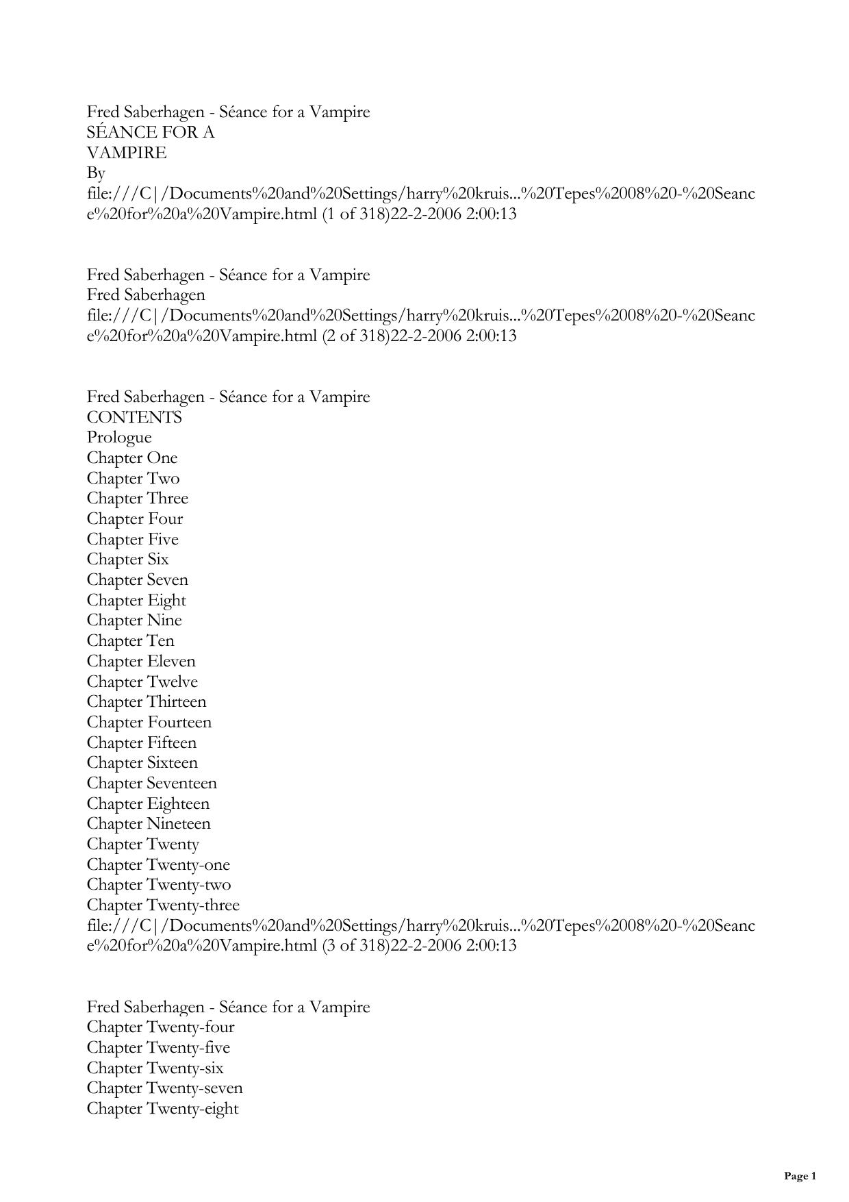 Seance for a Vampire