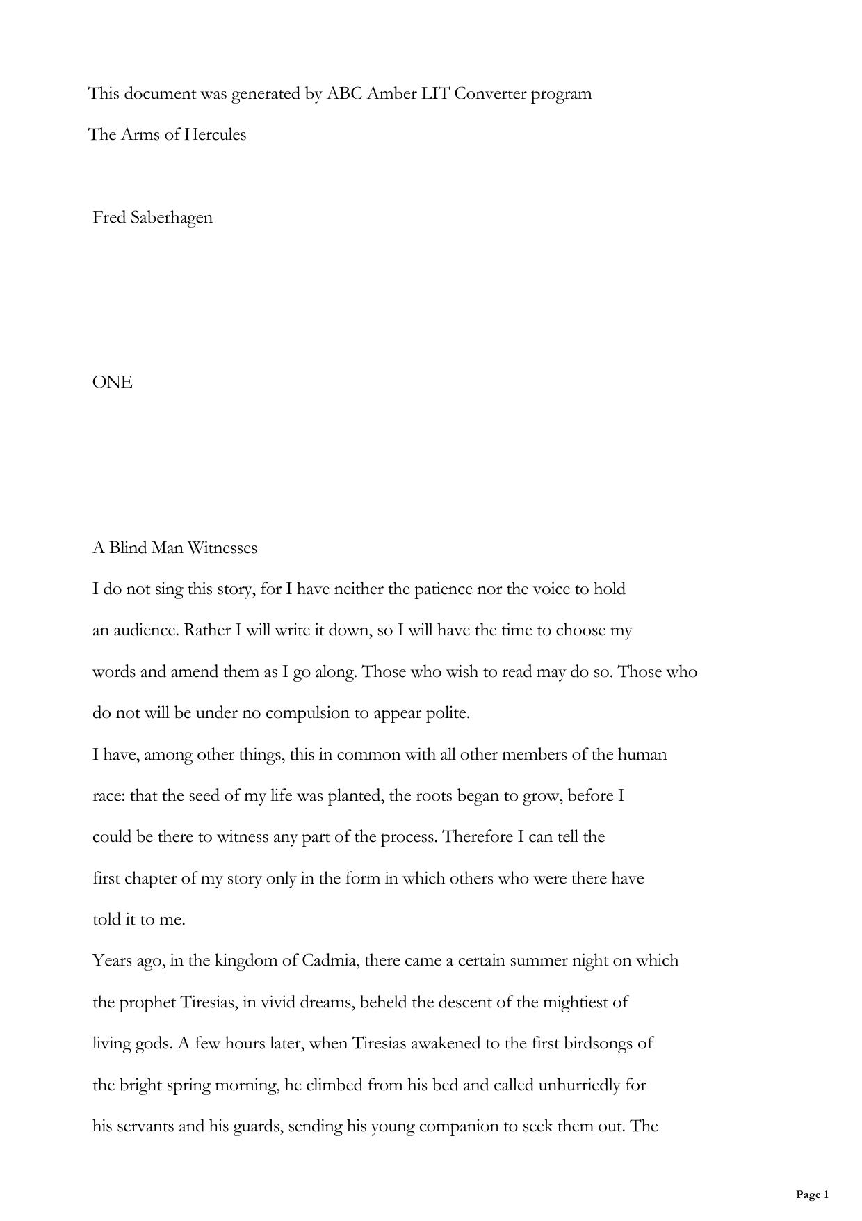 The Arms of Hercules