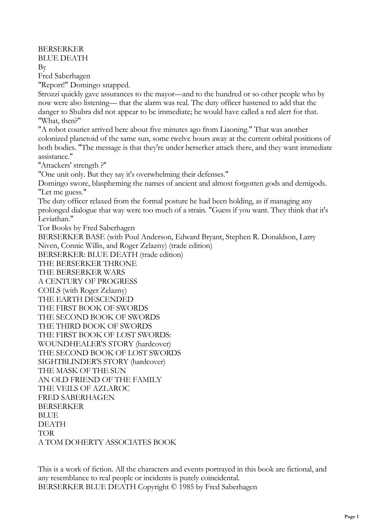 Berserker Blue Death