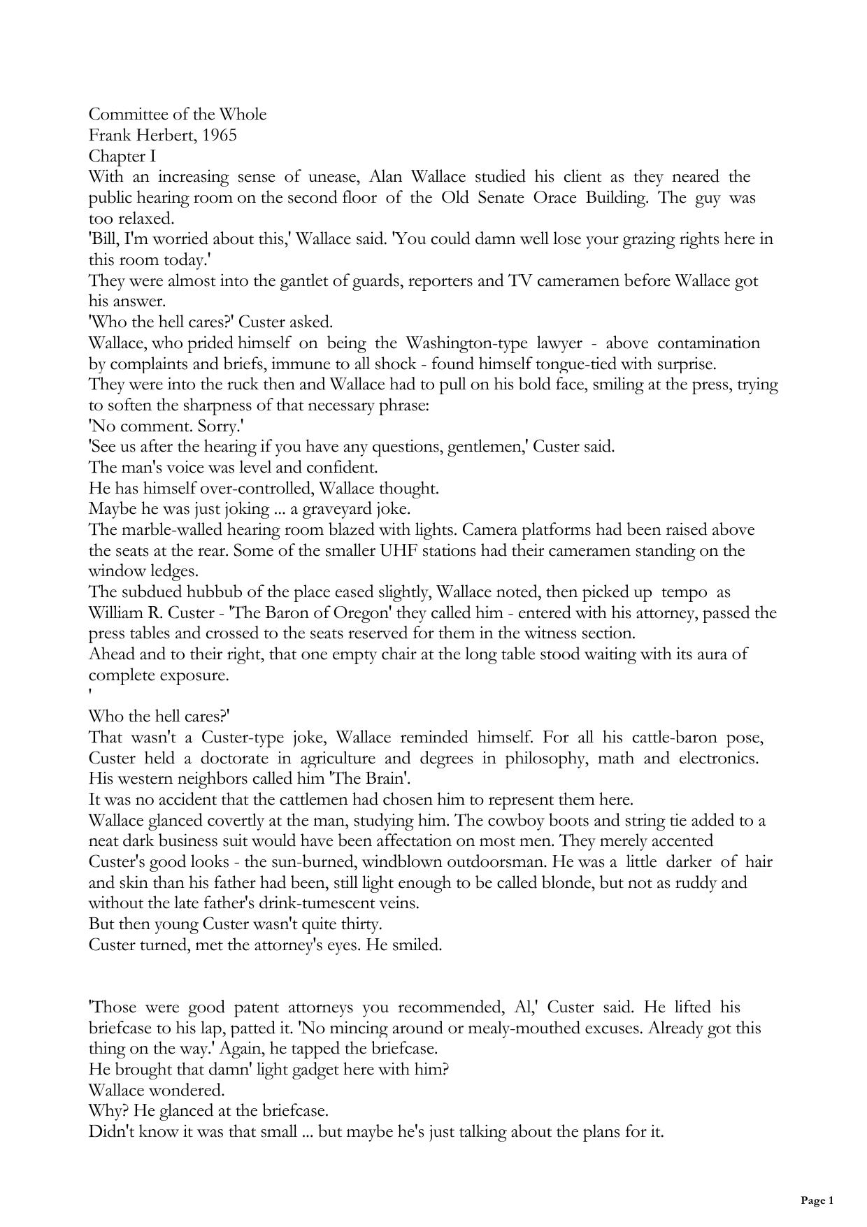 Committee Of The Whole