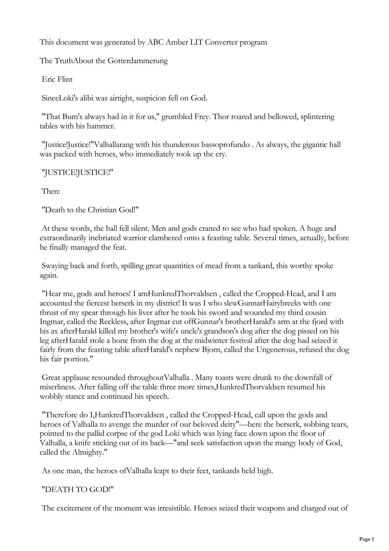 The Truth About The Gotterdammerung