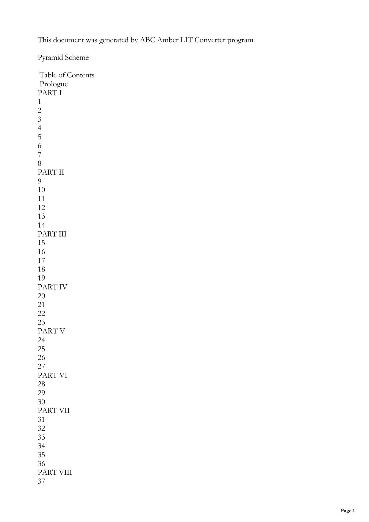 Pyramid Scheme (David Freer)