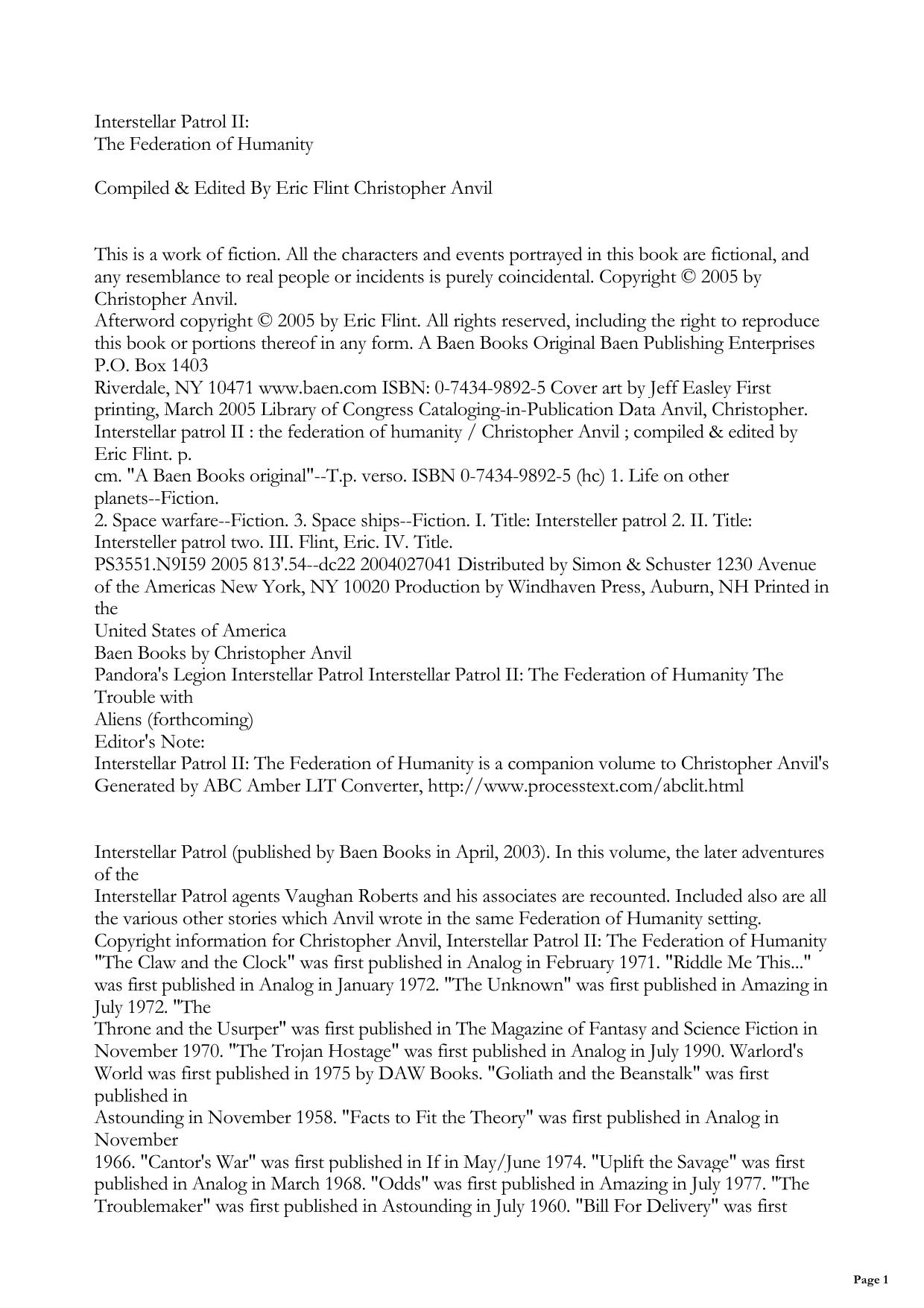 The Federation Of Humanity