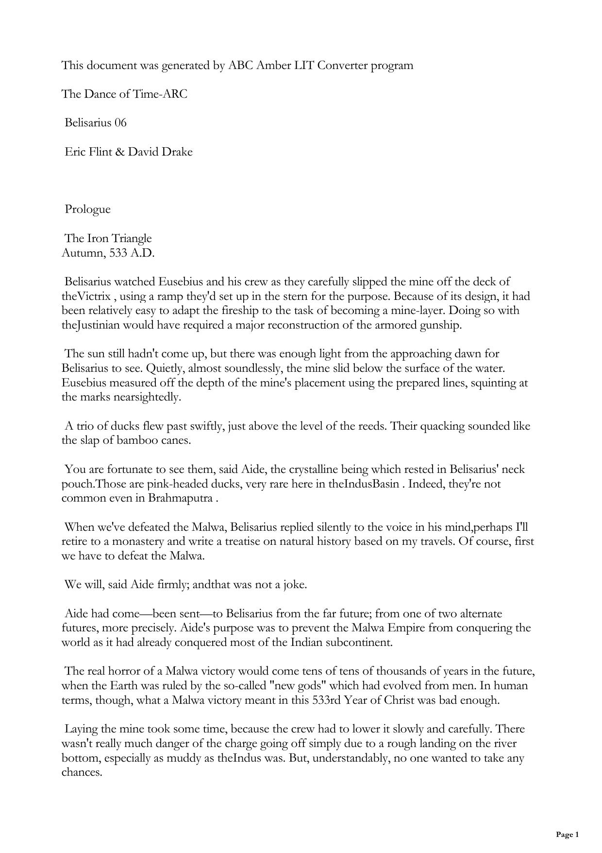 The Dance Of Time (David Drake)