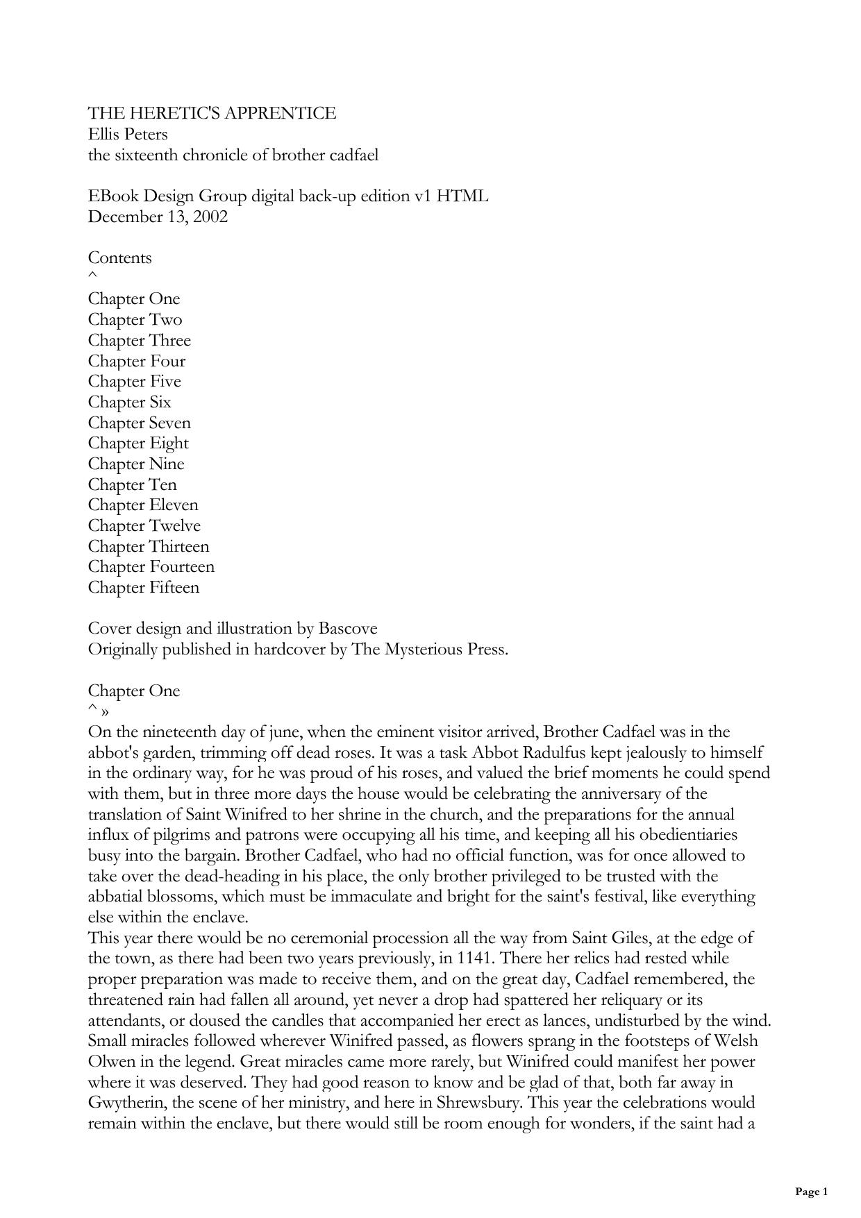 The Heretic's Apprentice