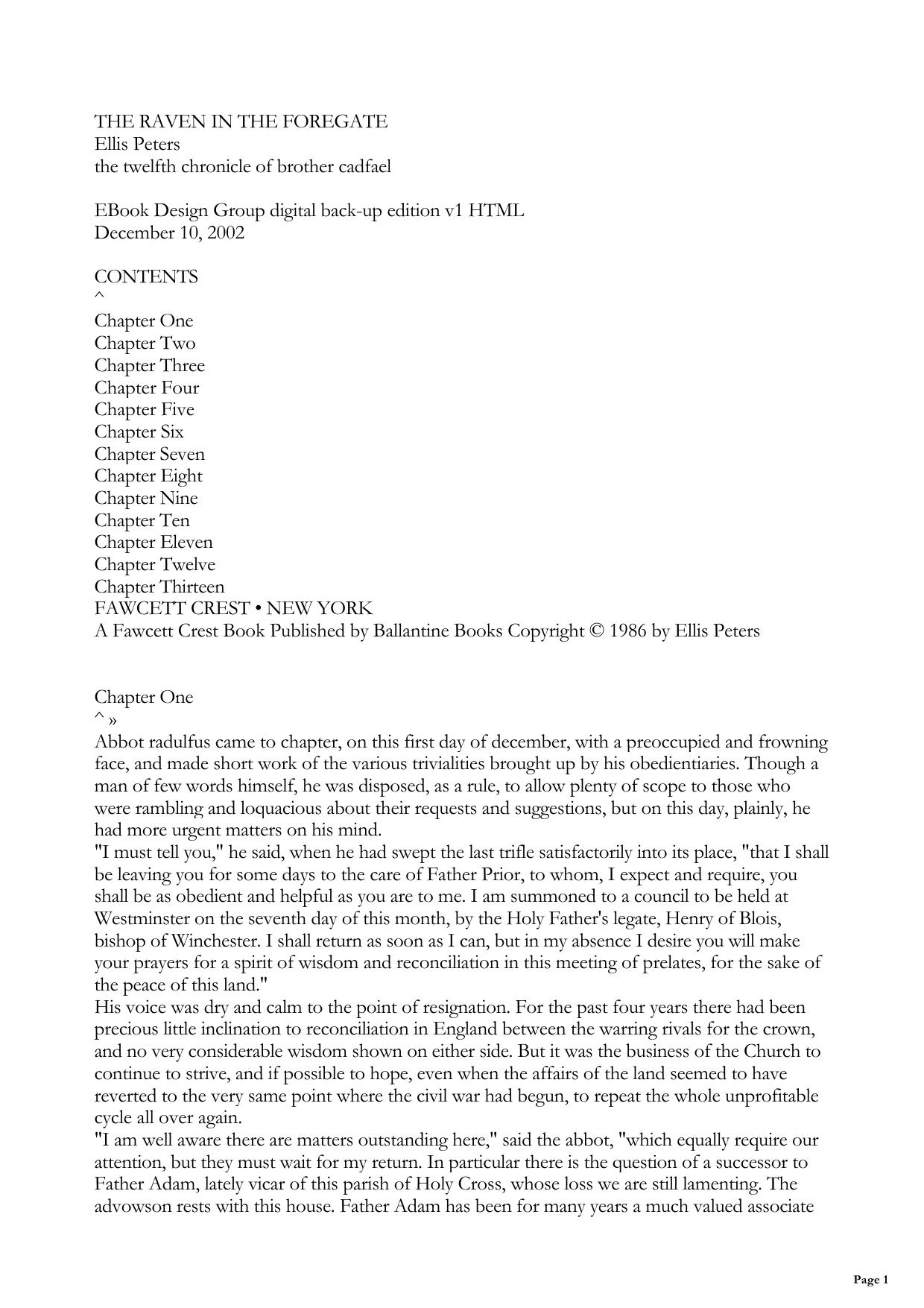 The Raven in the Foregate