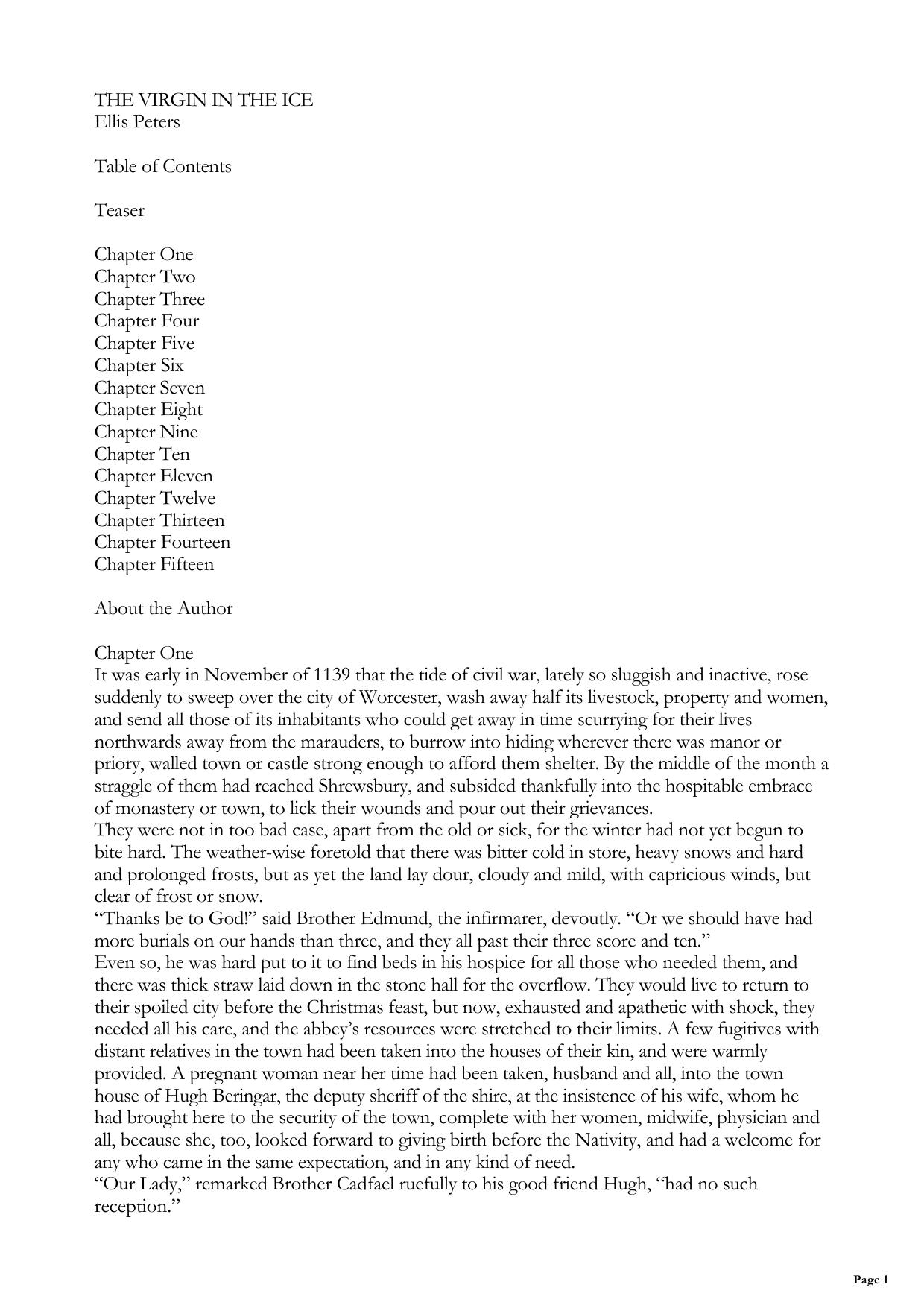 The Virgin in the Ice