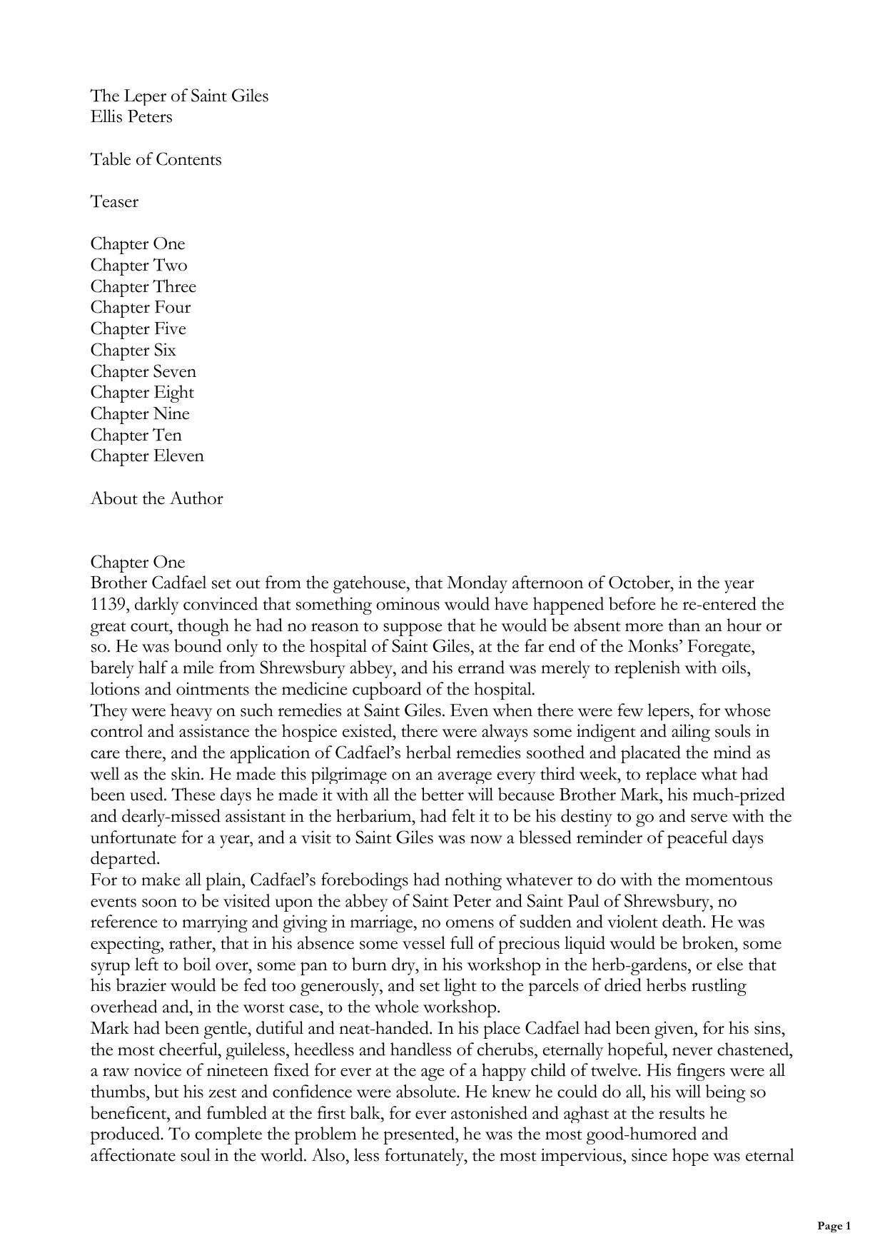 The Leper of Saint Giles