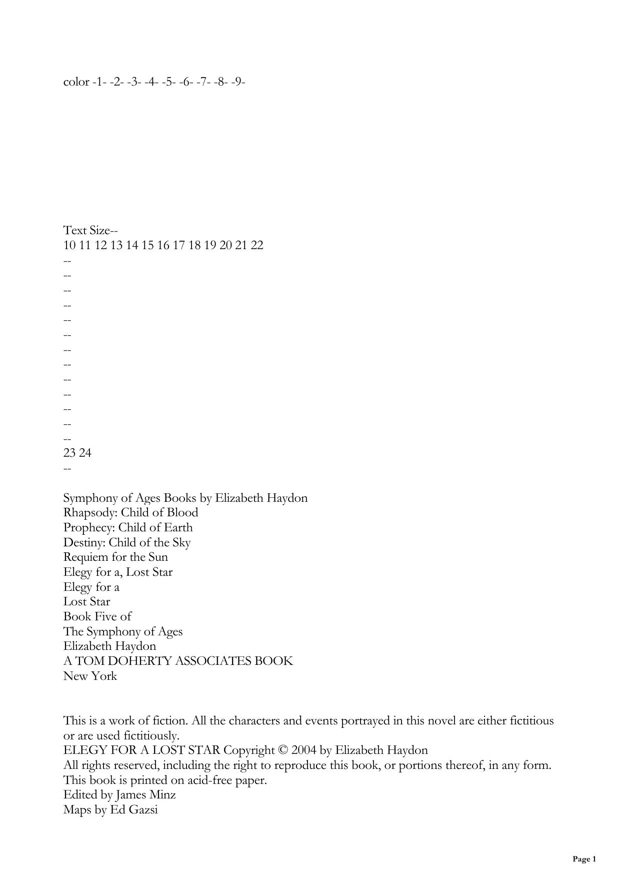 Elegy for a Lost Star