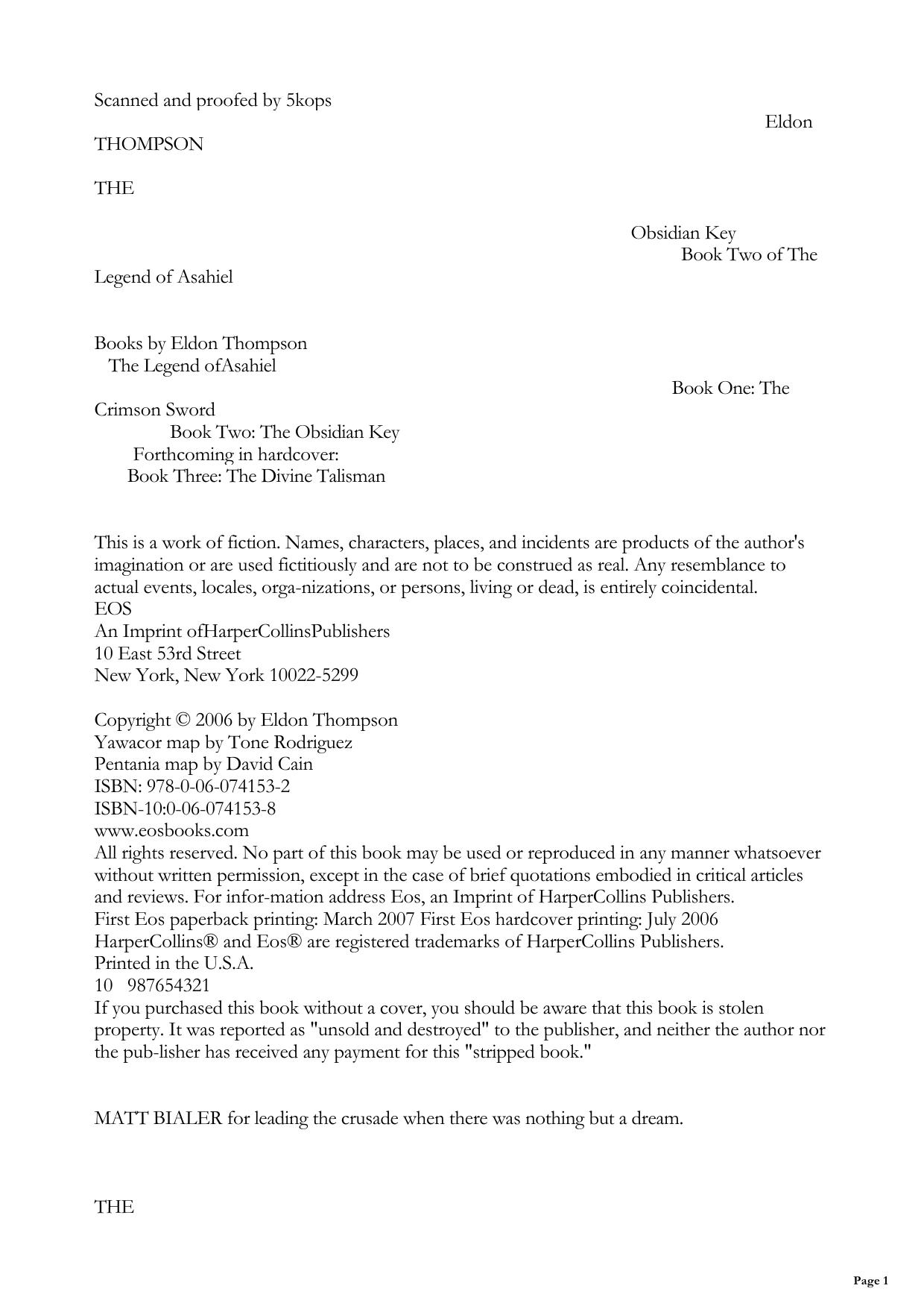 The Obsidian Key(V1.0)