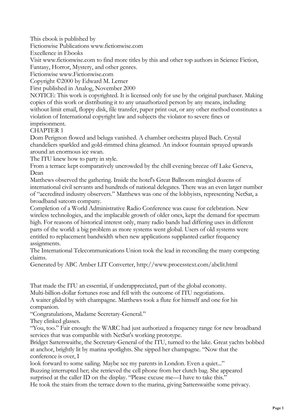 Dangling Conversations