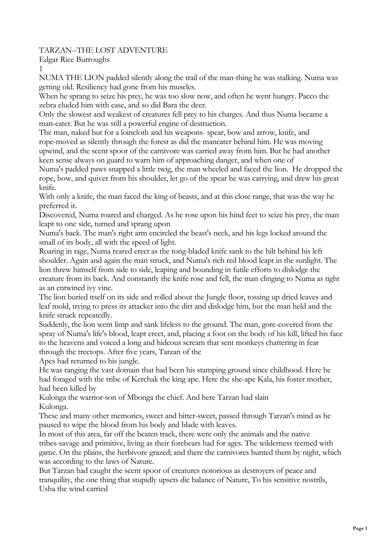 The Lost Adventure (with Lansdale, Joe R)