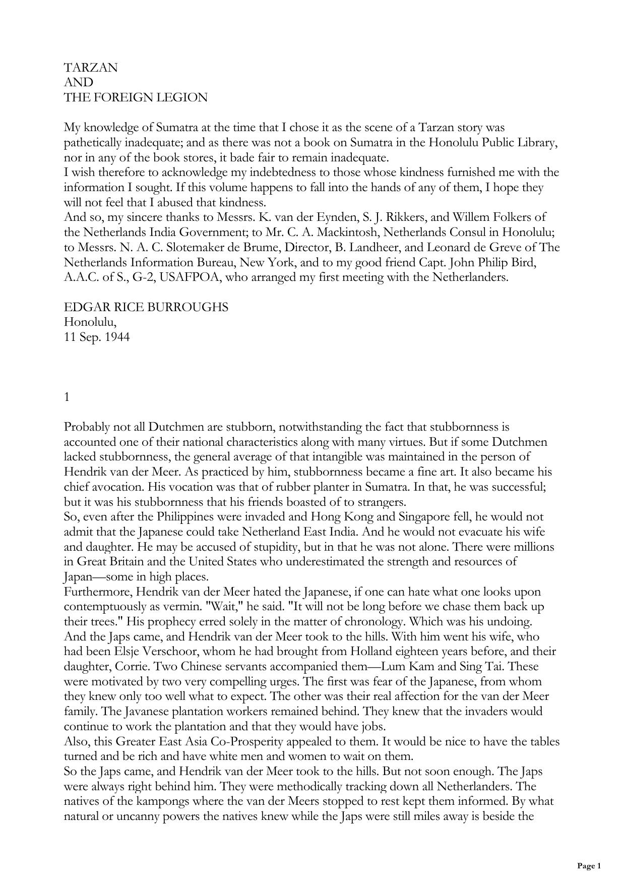 Tarzan And The Foreign Legion