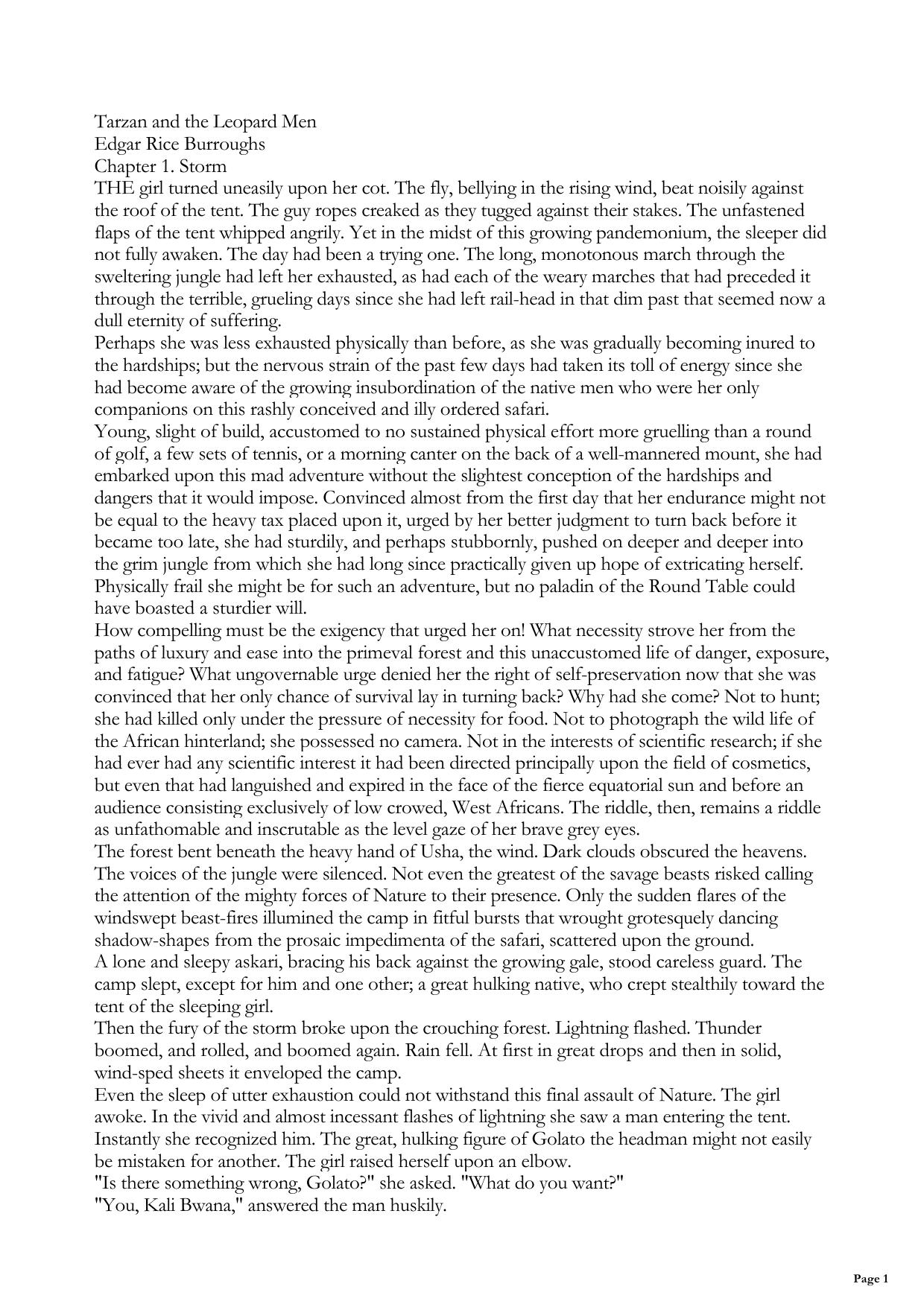 Tarzan and the Leopard Men