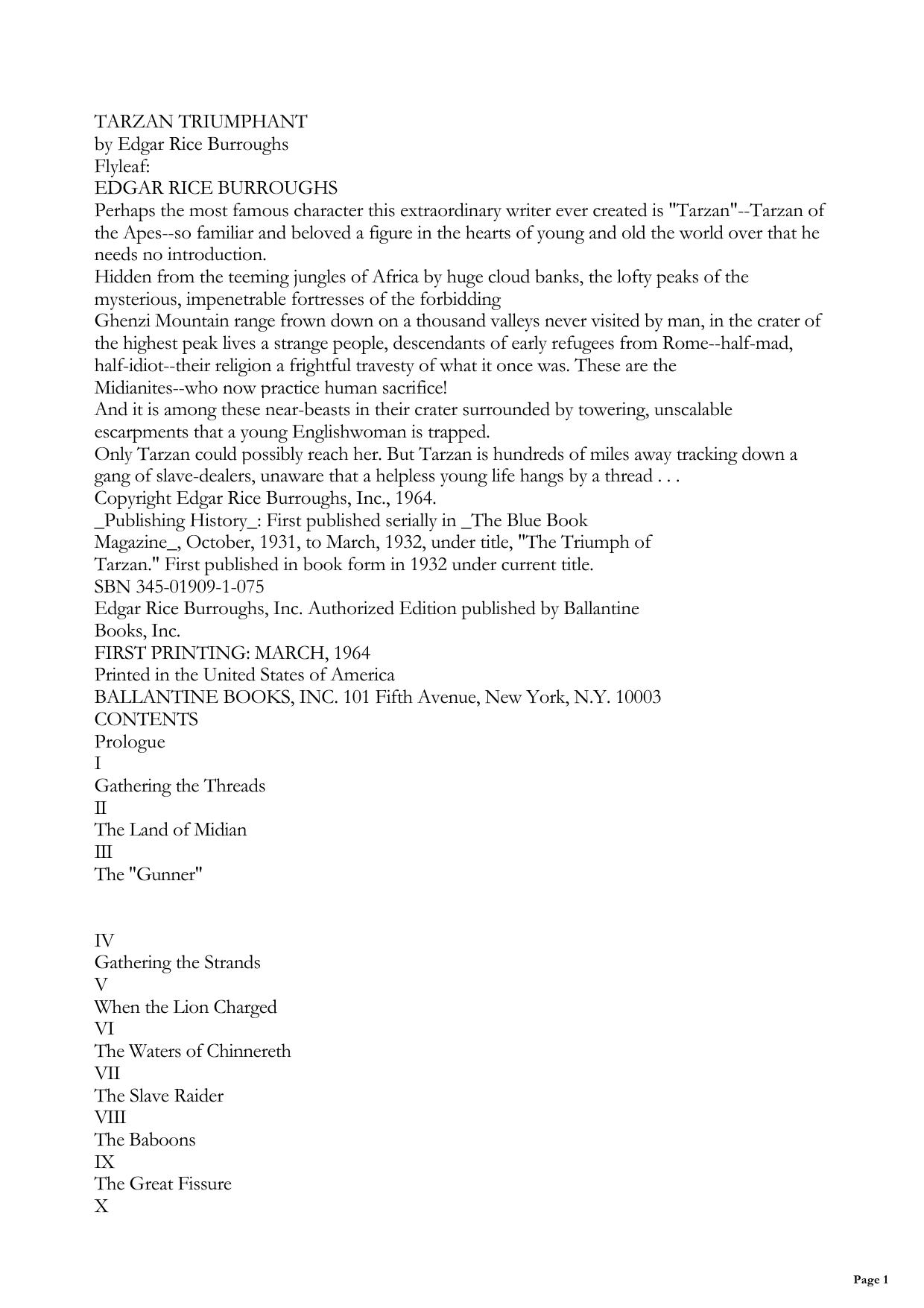 Tarzan the Triumphant