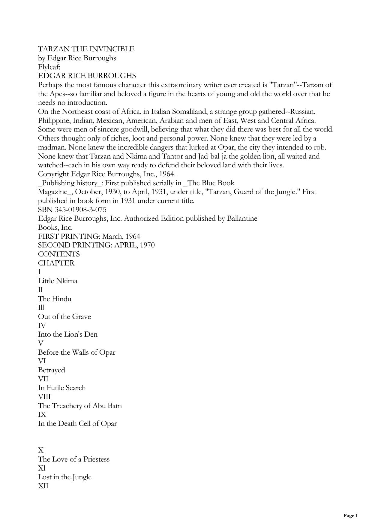 Tarzan the Invincible