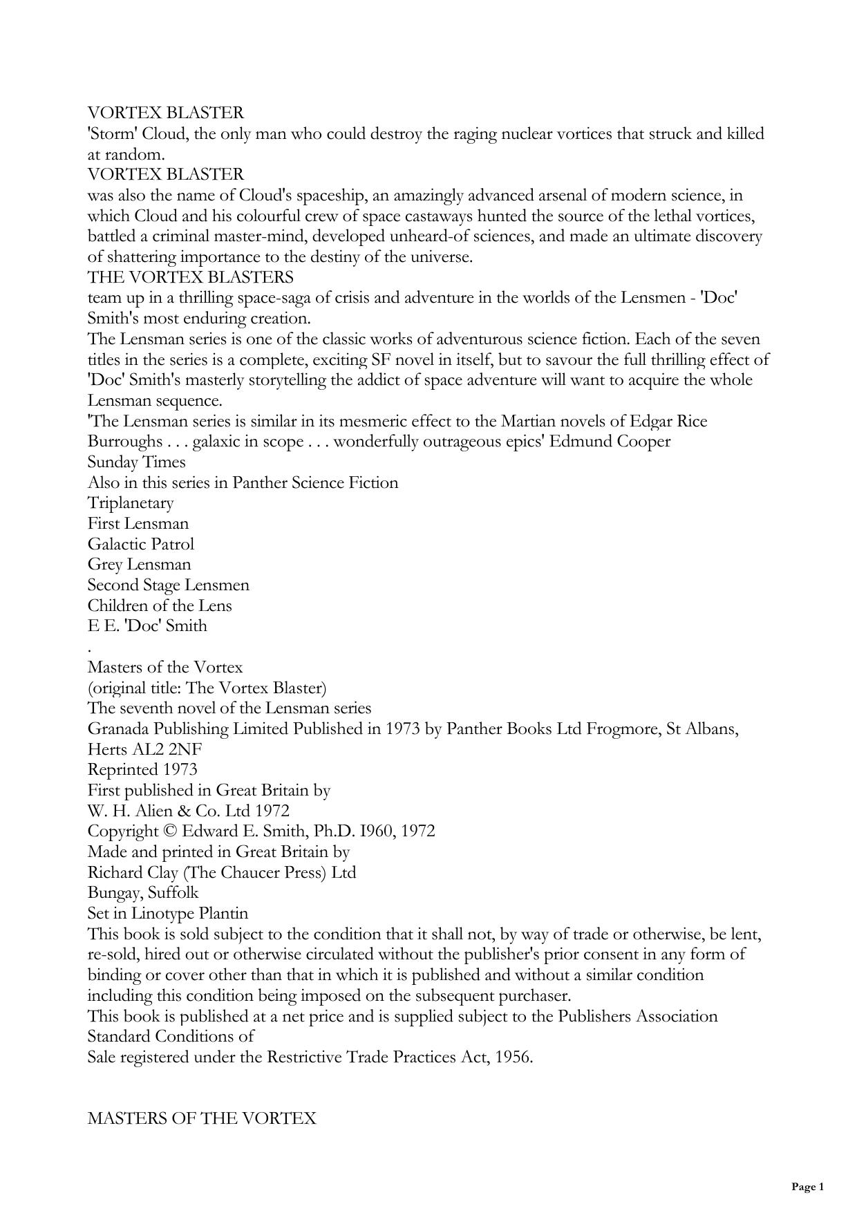 Masters Of The Vortex