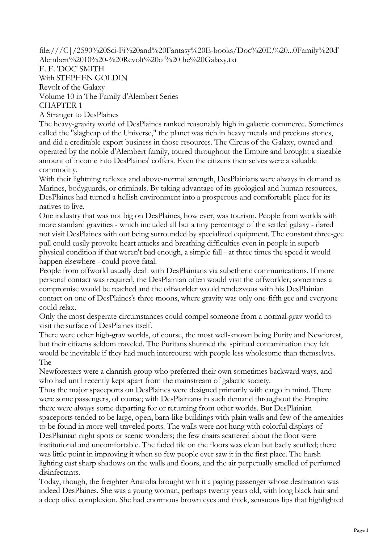 Revolt of the Galaxy